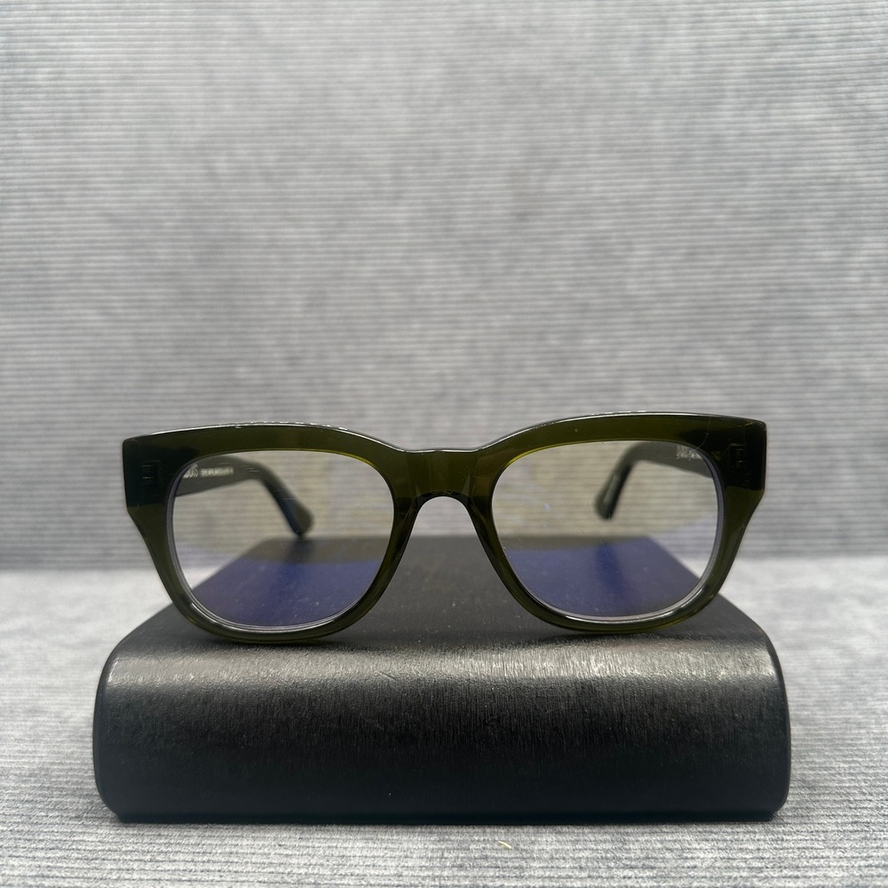 CADDIS Eye Appliances The Miklos Olive Green Blue Light Blocking Glasses 0.00